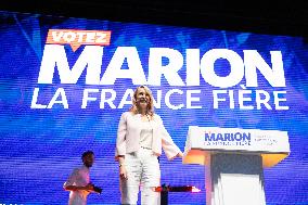 Last Campaign Meeting For Marion Marechal - Nice