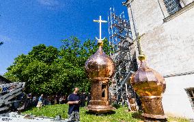 Consecration of domes and crossesof St Alexander's church