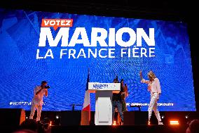 Last Campaign Meeting For Marion Marechal - Nice