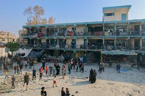 Israeli Strikes on UN-run School - Gaza