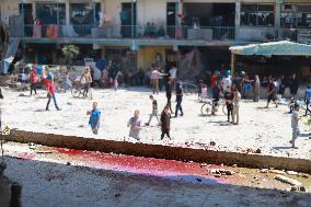 Israeli Strikes on UN-run School - Gaza