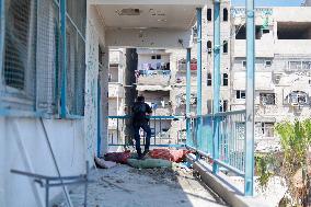 Israeli Strikes on UN-run School - Gaza