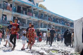 Israeli Strikes on UN-run School - Gaza