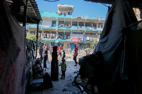 Israeli Strikes on UN-run School - Gaza