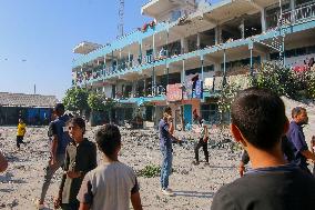Israeli Strikes on UN-run School - Gaza