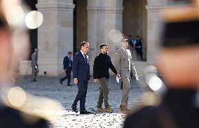 Volodymyr Zelensky At The Invalides - Paris