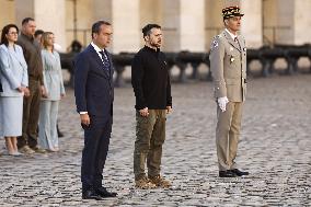 Volodymyr Zelensky At The Invalides - Paris