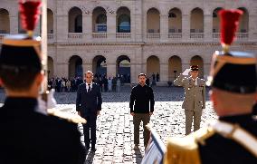 Volodymyr Zelensky At The Invalides - Paris