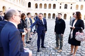 Volodymyr Zelensky At The Invalides - Paris