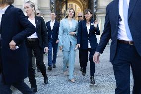 Anne Hidalgo meets with Olena Zelenska - Paris