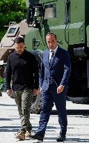 Zelensky Visit The French Armed Forces Headquarters - Paris