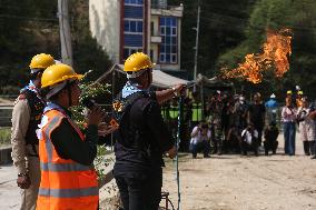 National Disaster Authority Holds Rescue And Relief Drill As Nepal Expects Above Average Monsoon Rainfall