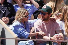 Celebrities In Stands During The 2024 French Open - Village Day Thirteen NB
