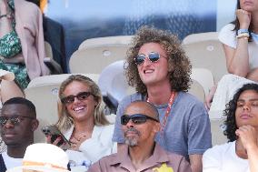 Celebrities In Stands During The 2024 French Open - Village Day Thirteen NB