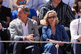 Celebrities In Stands During The 2024 French Open - Village Day Thirteen NB