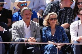 Celebrities In Stands During The 2024 French Open - Village Day Thirteen NB