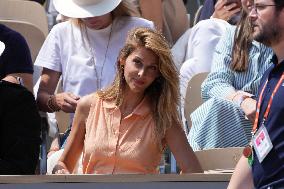 Celebrities In Stands During The 2024 French Open - Village Day Thirteen NB