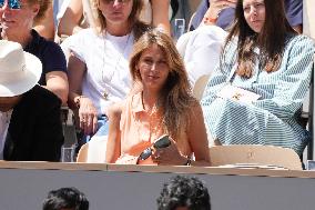 Celebrities In Stands During The 2024 French Open - Village Day Thirteen NB