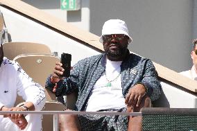 Celebrities In Stands During The 2024 French Open - Village Day Thirteen NB