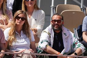 Celebrities In Stands During The 2024 French Open - Village Day Thirteen NB