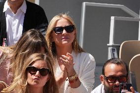 Celebrities In Stands During The 2024 French Open - Village Day Thirteen NB