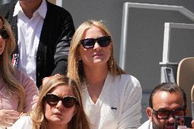 Celebrities In Stands During The 2024 French Open - Village Day Thirteen NB