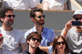 Celebrities In Stands During The 2024 French Open - Village Day Thirteen NB