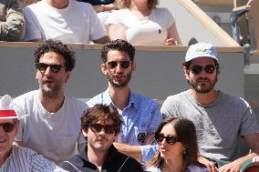 Celebrities In Stands During The 2024 French Open - Village Day Thirteen NB