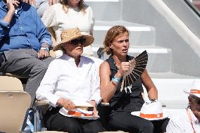 Celebrities In Stands During The 2024 French Open - Village Day Thirteen NB