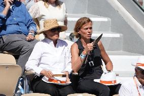 Celebrities In Stands During The 2024 French Open - Village Day Thirteen NB