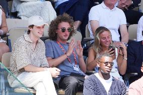 Celebrities In Stands During The 2024 French Open - Village Day Thirteen NB