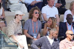 Celebrities In Stands During The 2024 French Open - Village Day Thirteen NB