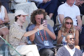 Celebrities In Stands During The 2024 French Open - Village Day Thirteen NB