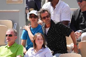 Celebrities In Stands During The 2024 French Open - Village Day Thirteen NB