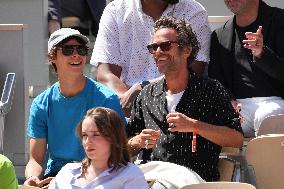 Celebrities In Stands During The 2024 French Open - Village Day Thirteen NB