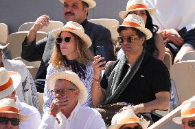 Celebrities In Stands During The 2024 French Open - Village Day Thirteen NB