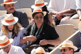 Celebrities In Stands During The 2024 French Open - Village Day Thirteen NB