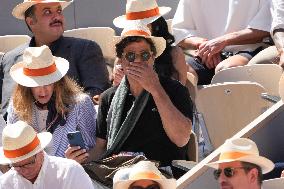 Celebrities In Stands During The 2024 French Open - Village Day Thirteen NB