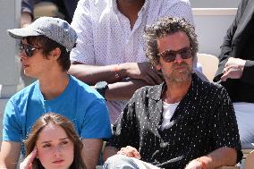 Celebrities In Stands During The 2024 French Open - Village Day Thirteen NB