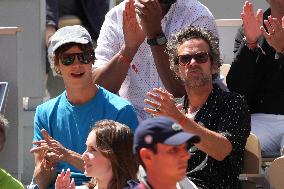 Celebrities In Stands During The 2024 French Open - Village Day Thirteen NB