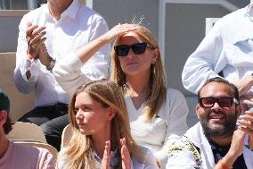 Celebrities In Stands During The 2024 French Open - Village Day Thirteen NB