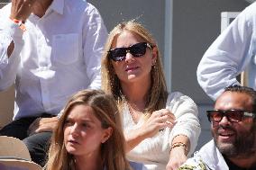 Celebrities In Stands During The 2024 French Open - Village Day Thirteen NB