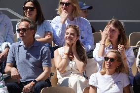 Celebrities In Stands During The 2024 French Open - Village Day Thirteen NB