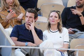 Celebrities In Stands During The 2024 French Open - Village Day Thirteen NB