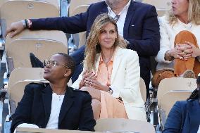 Celebrities In Stands During The 2024 French Open - Village Day Thirteen NB