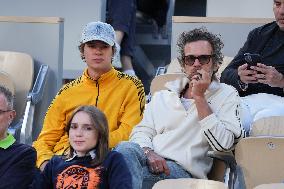 Celebrities In Stands During The 2024 French Open - Village Day Thirteen NB