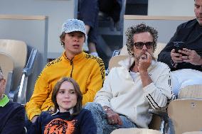 Celebrities In Stands During The 2024 French Open - Village Day Thirteen NB