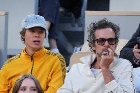 Celebrities In Stands During The 2024 French Open - Village Day Thirteen NB