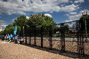 The White House Is Putting Up Fencing Around Its Complex The Day Before Pro-Palestinian Protesters