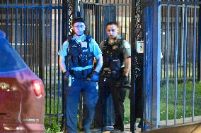 Unidentified Male Victim Shot Multiple Times And In Critical Condition In Chicago Illinois